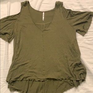 Forest Green Free People Top